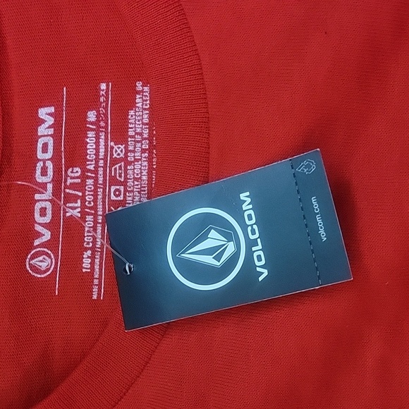 NWT Men's Volcom "United States Olympic Snowboarding Team" L/S T-Shirt. RED - Picture 3 of 5